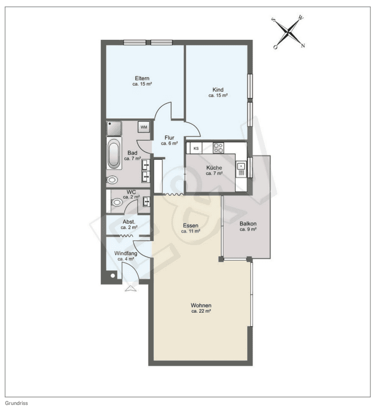 Predaj bytu 3-izbový 98 m², Ziegelofenweg 3, Speyer, Porýnie-Falcko Predaj bytu 3-izbový 98 m², Ziegelofenweg 3, Speyer, Porýnie-Falcko