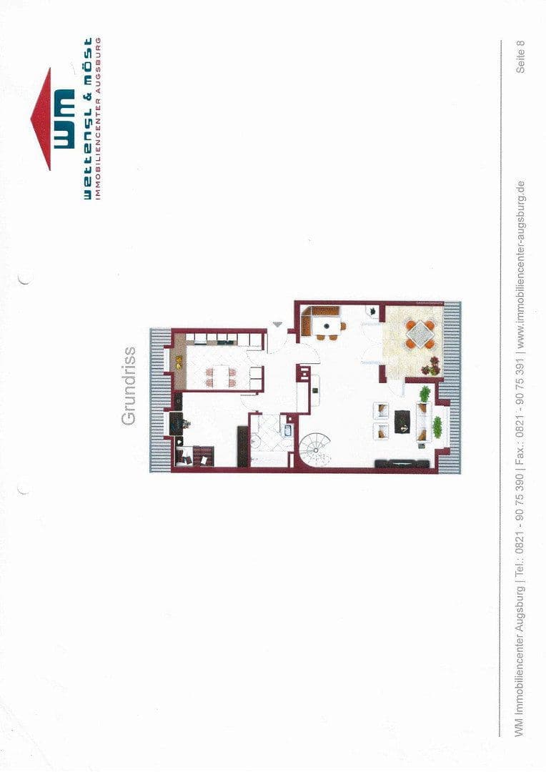 Predaj bytu 3-izbový 102 m², Neusäß, Bavorsko Predaj bytu 3-izbový 102 m², Neusäß, Bavorsko