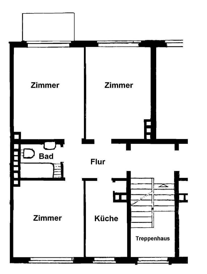 Prenájom bytu 3-izbový 64 m², Wilhelmshöher Allee 57, Kassel, Hesensko Prenájom bytu 3-izbový 64 m², Wilhelmshöher Allee 57, Kassel, Hesensko