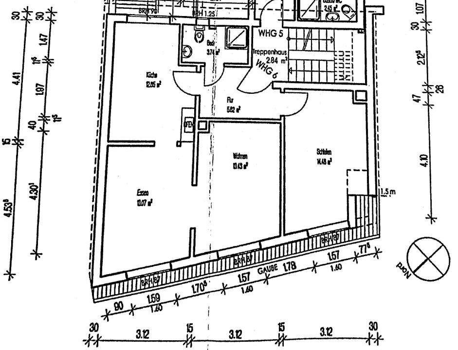 Prenájom bytu 2-izbový 64 m², Ringstraße 9, Ilvesheim, Bádensko-Wurttembersko Prenájom bytu 2-izbový 64 m², Ringstraße 9, Ilvesheim, Bádensko-Wurttembersko