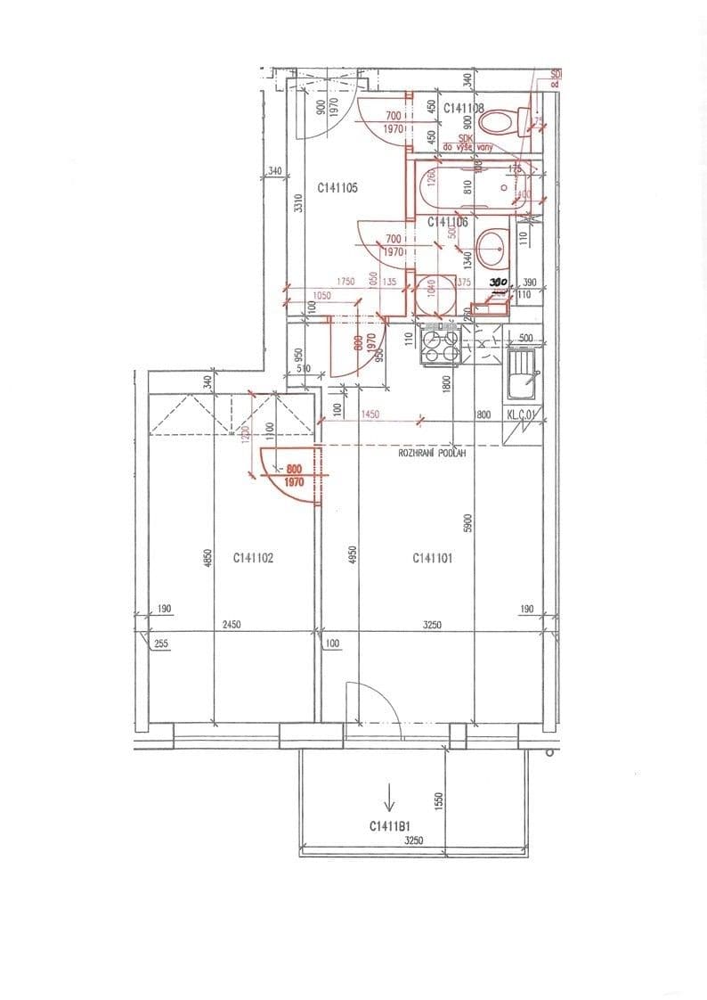 Predaj bytu 2-izbový 51 m², Bechlínská, Praha, Praha Predaj bytu 2-izbový 51 m², Bechlínská, Praha, Praha