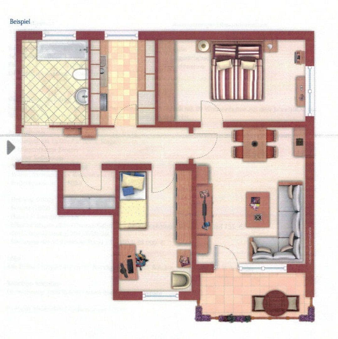Prenájom bytu 3-izbový 69 m², Hameln, Dolné Sasko Prenájom bytu 3-izbový 69 m², Hameln, Dolné Sasko
