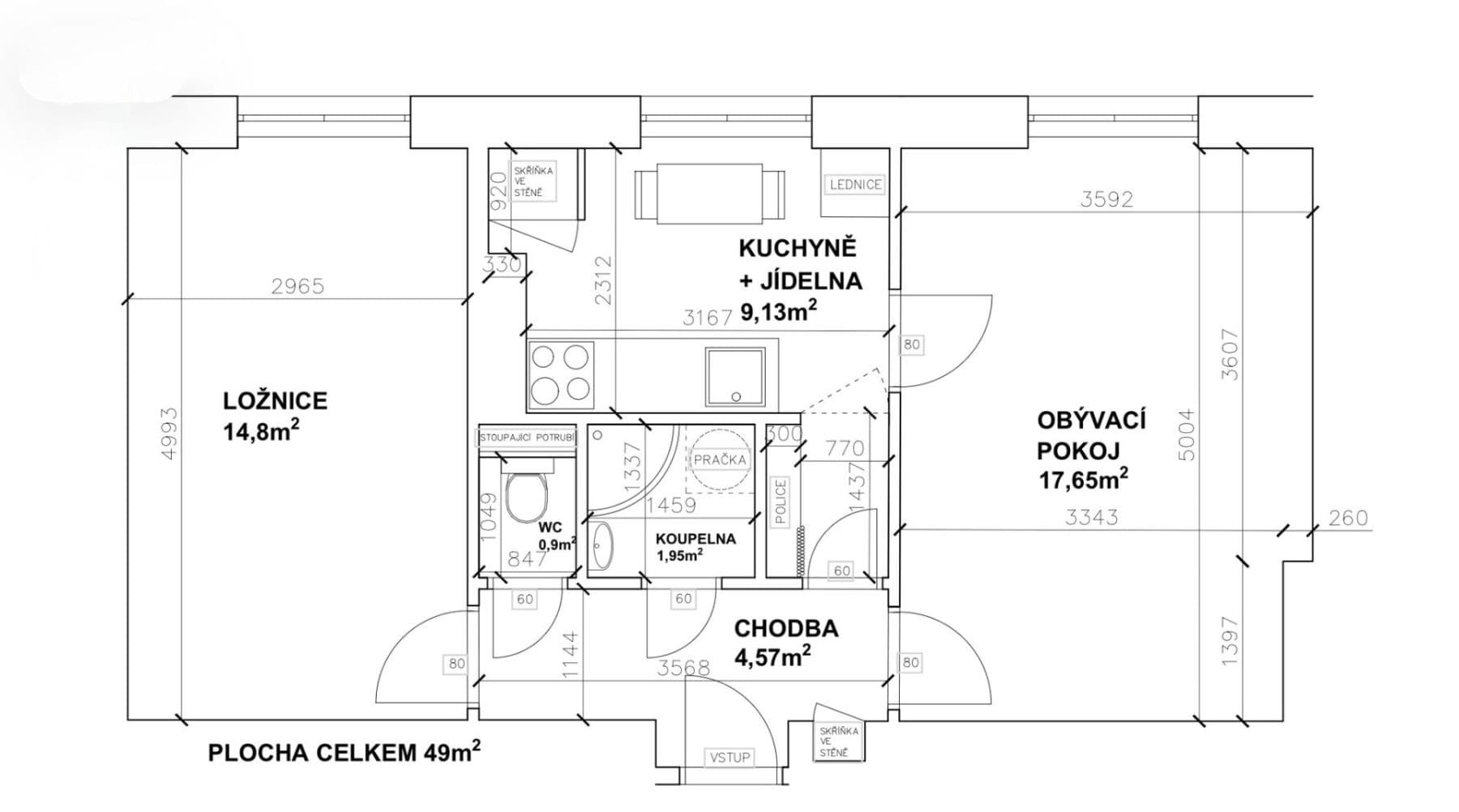 Predaj bytu 2-izbový 49 m², Družstevní, Týnec nad Sázavou, Středočeský kraj Predaj bytu 2-izbový 49 m², Družstevní, Týnec nad Sázavou, Středočeský kraj