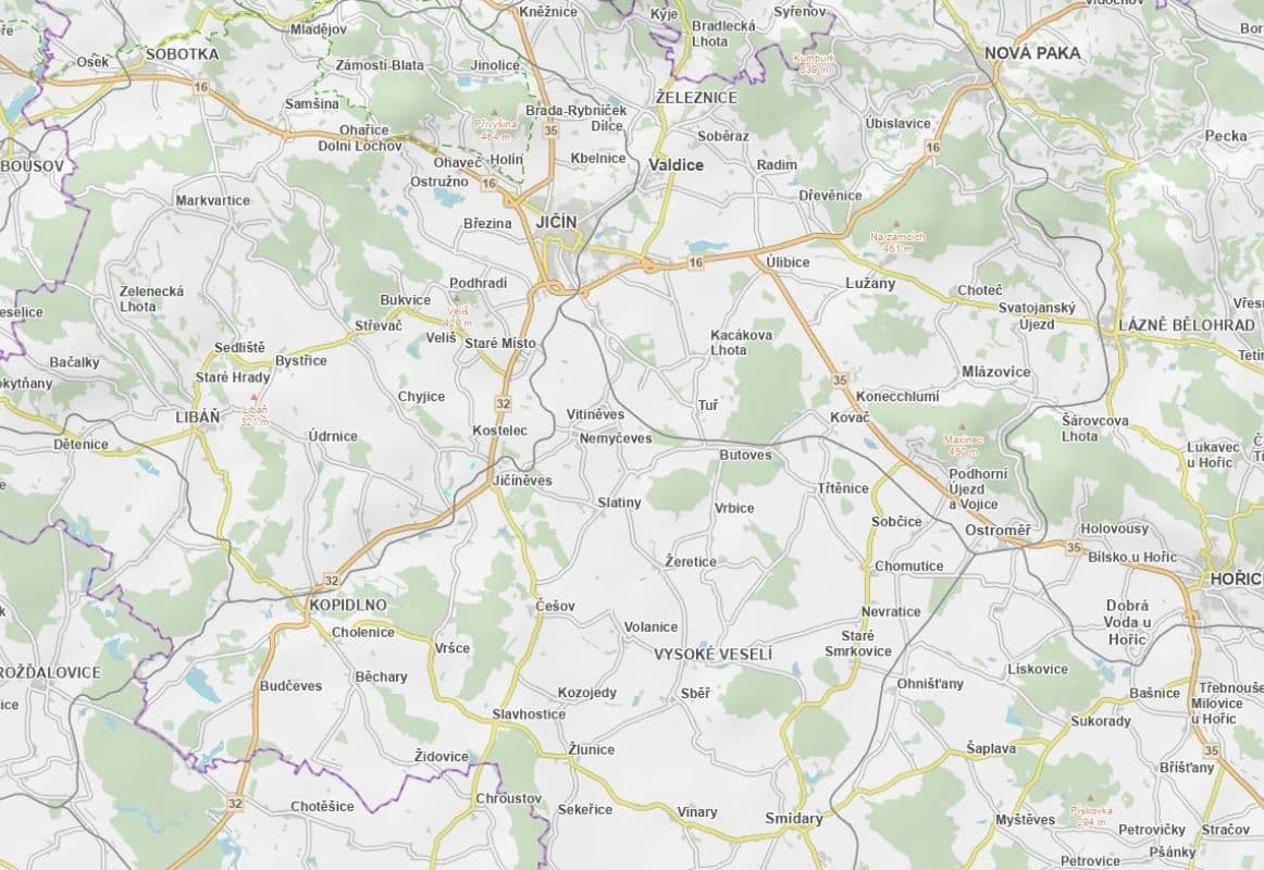 Predaj pozemku 18.402 m², Jičíněves, Královéhradecký kraj Predaj pozemku 18.402 m², Jičíněves, Královéhradecký kraj