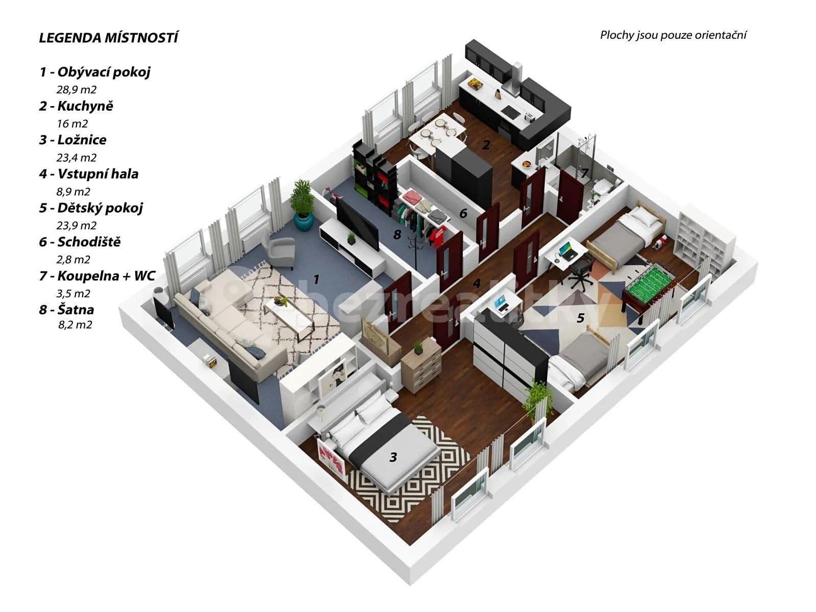 Prenájom bytu 4-izbový 116 m², Miličín, Středočeský kraj Prenájom bytu 4-izbový 116 m², Miličín, Středočeský kraj
