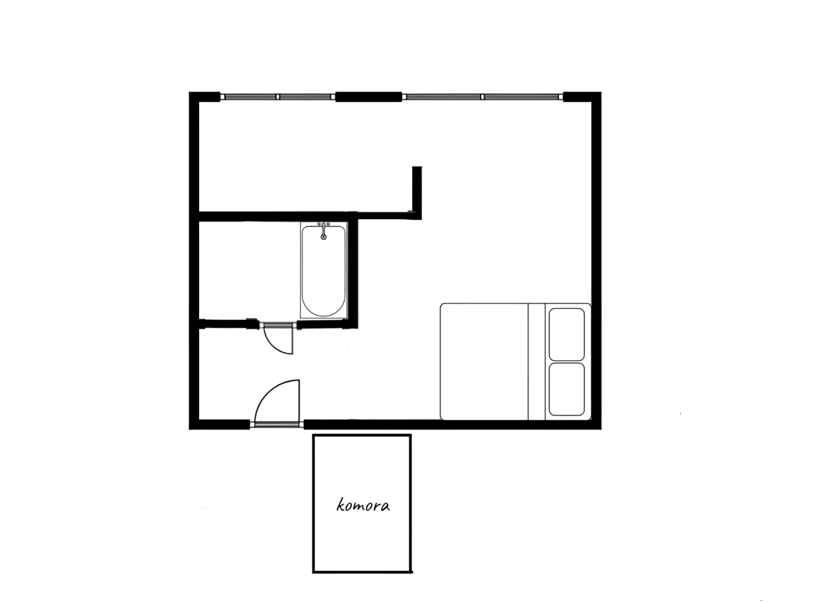 Prenájom bytu 1-izbový 30 m², Nádražní, Příbram, Středočeský kraj Prenájom bytu 1-izbový 30 m², Nádražní, Příbram, Středočeský kraj