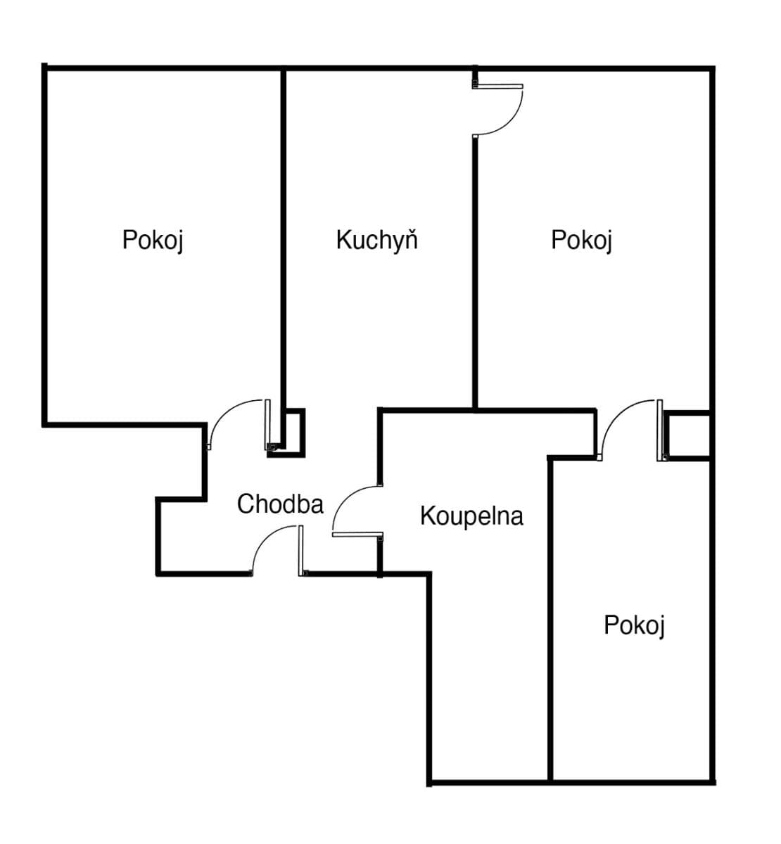 Predaj bytu 3-izbový 79 m², Na Neklance, Praha, Praha Predaj bytu 3-izbový 79 m², Na Neklance, Praha, Praha