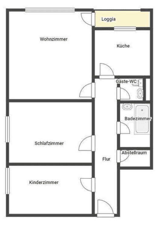 Prenájom bytu 3-izbový 76 m², Berliner Ring 43, Wertheim, Bádensko-Wurttembersko Prenájom bytu 3-izbový 76 m², Berliner Ring 43, Wertheim, Bádensko-Wurttembersko