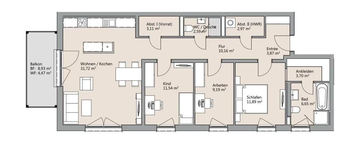 Predaj bytu 4-izbový 103 m², Berghey 4, Braunschweig, Dolné Sasko Predaj bytu 4-izbový 103 m², Berghey 4, Braunschweig, Dolné Sasko