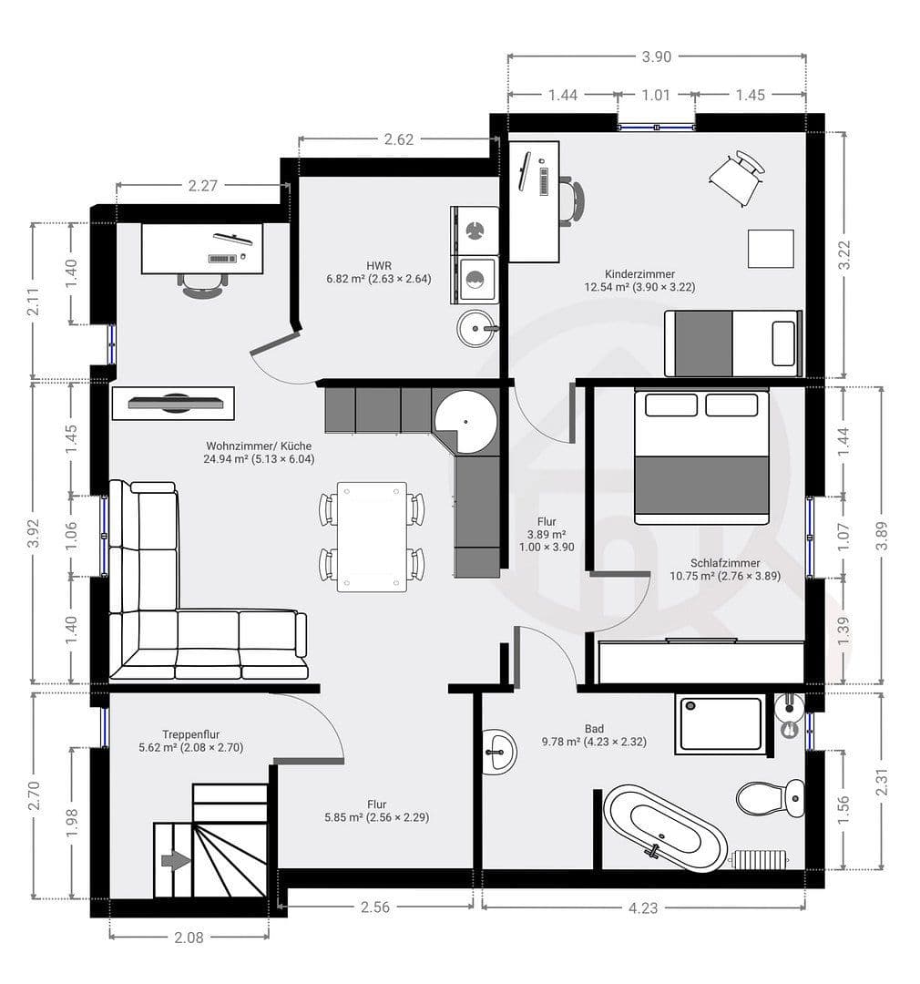 Predaj bytu 3-izbový 66 m², Ludwigsluster Straße 24, Neustadt-Glewe, Meklenbursko-Predpomoransko Predaj bytu 3-izbový 66 m², Ludwigsluster Straße 24, Neustadt-Glewe, Meklenbursko-Predpomoransko