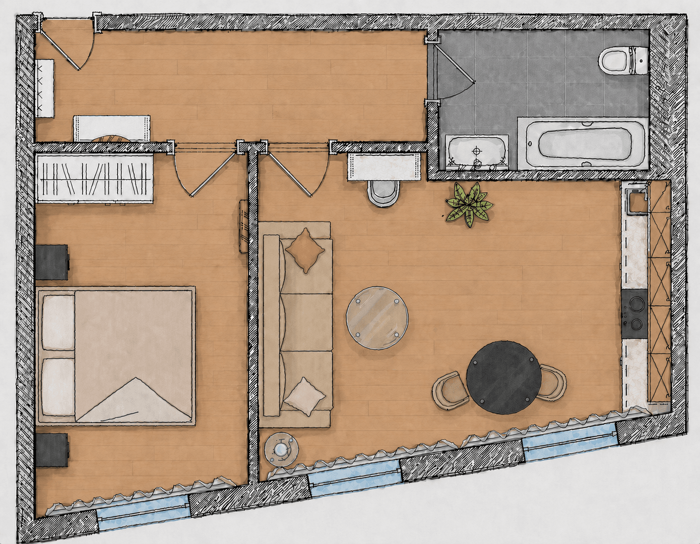 Prenájom bytu 2-izbový 45 m², Nürnberg, Bavorsko Prenájom bytu 2-izbový 45 m², Nürnberg, Bavorsko