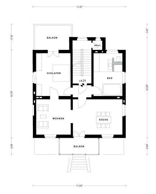 Prenájom bytu 3-izbový 100 m², Bad Honnef, Severné Porýnie - Westfálsko Prenájom bytu 3-izbový 100 m², Bad Honnef, Severné Porýnie - Westfálsko