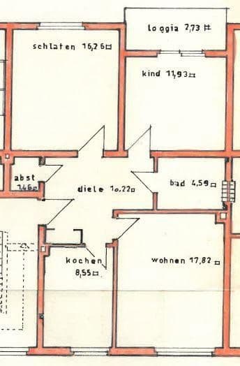 Prenájom bytu 3-izbový 76 m², Cranger Str. 210a, Gelsenkirchen, Severné Porýnie - Westfálsko Prenájom bytu 3-izbový 76 m², Cranger Str. 210a, Gelsenkirchen, Severné Porýnie - Westfálsko