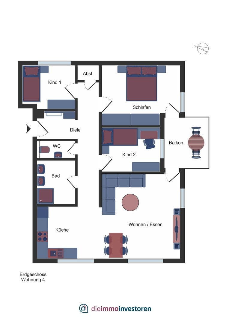 Predaj bytu 4-izbový 93 m², Alte Schulstr. 11, Zimmern ob Rottweil, Bádensko-Wurttembersko Predaj bytu 4-izbový 93 m², Alte Schulstr. 11, Zimmern ob Rottweil, Bádensko-Wurttembersko