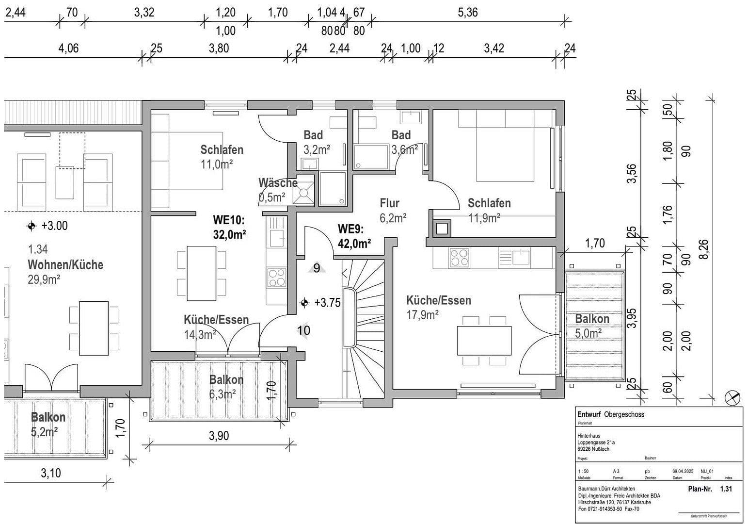 Prenájom bytu 3-izbový 72 m², Loppengasse 21 A, Nußloch, Bádensko-Wurttembersko Prenájom bytu 3-izbový 72 m², Loppengasse 21 A, Nußloch, Bádensko-Wurttembersko