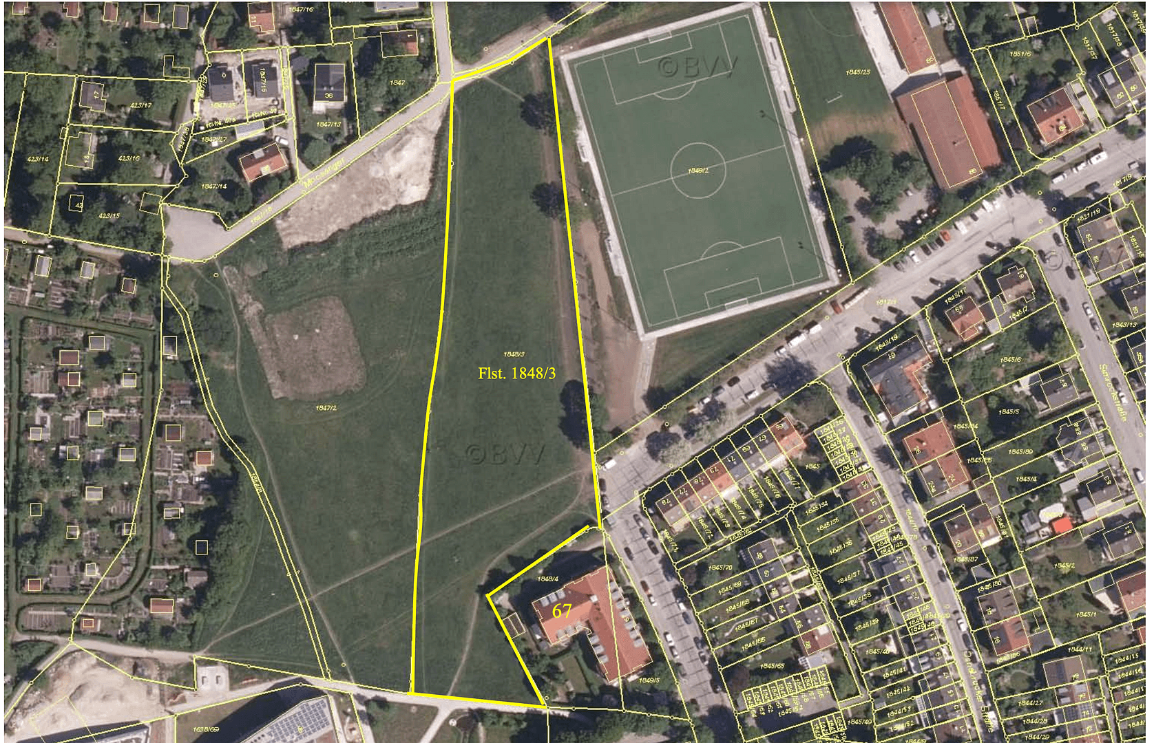 Predaj pozemku 9.138 m², Saarlouiser Straße Ecke Lauinger Straße, München, Bavorsko Predaj pozemku 9.138 m², Saarlouiser Straße Ecke Lauinger Straße, München, Bavorsko