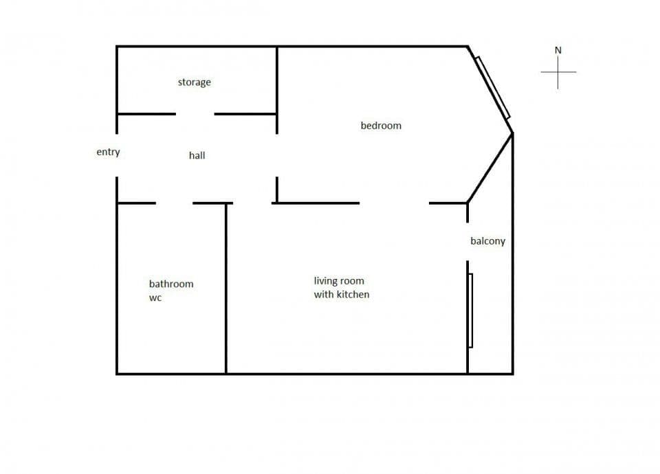 Prenájom bytu 2-izbový 53 m², Makedonská, Praha, Praha Prenájom bytu 2-izbový 53 m², Makedonská, Praha, Praha