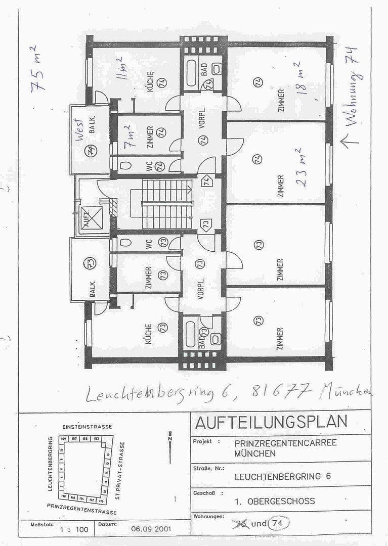 Predaj bytu 2-izbový 75 m², Leuchtenbergring 6, München, Bavorsko Predaj bytu 2-izbový 75 m², Leuchtenbergring 6, München, Bavorsko