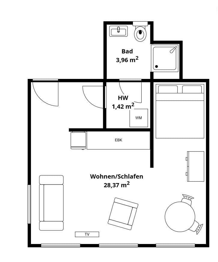 Predaj bytu 1-izbový 37 m², Faradaystraße 9, Leipzig, Sasko Predaj bytu 1-izbový 37 m², Faradaystraße 9, Leipzig, Sasko