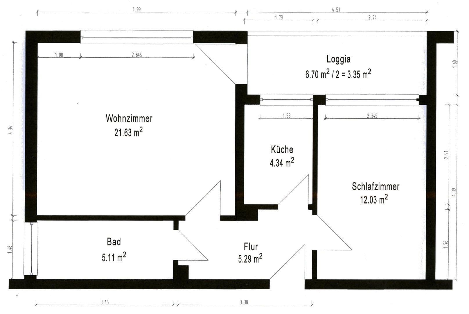 Predaj bytu 2-izbový 52 m², Hannover, Dolné Sasko Predaj bytu 2-izbový 52 m², Hannover, Dolné Sasko