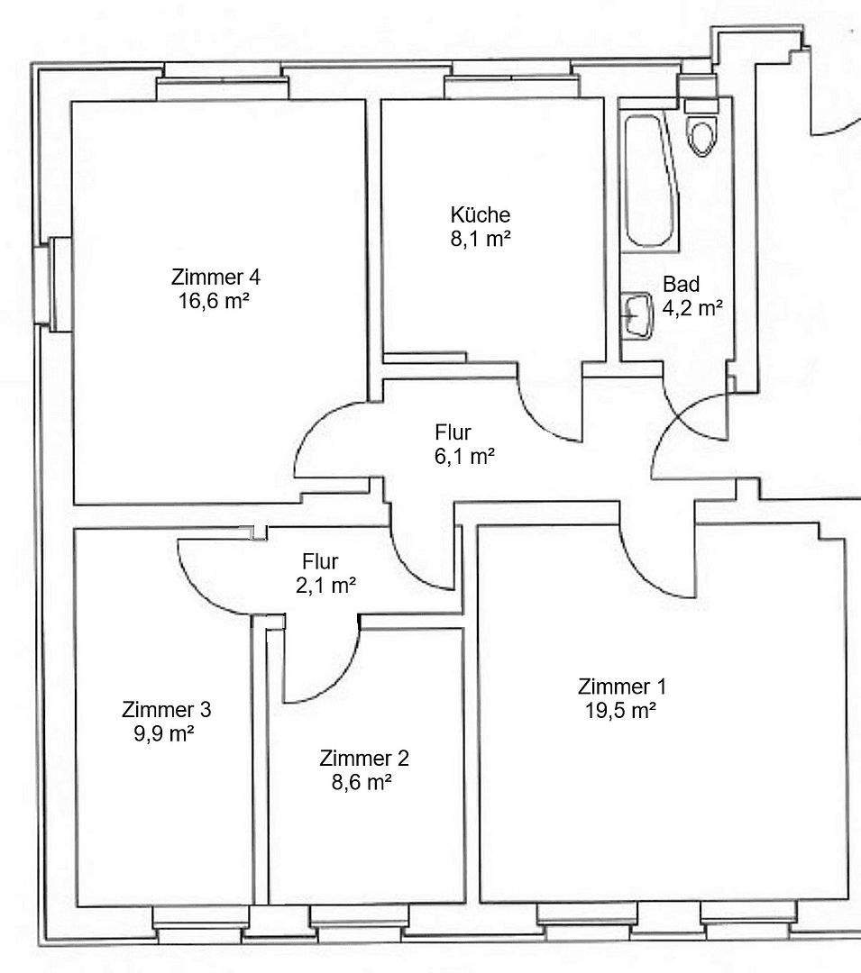 Prenájom bytu 4-izbový 76 m², Ernst-Thälmann-Straße 50, Sandersdorf-Brehna, Sasko-Anhaltsko Prenájom bytu 4-izbový 76 m², Ernst-Thälmann-Straße 50, Sandersdorf-Brehna, Sasko-Anhaltsko