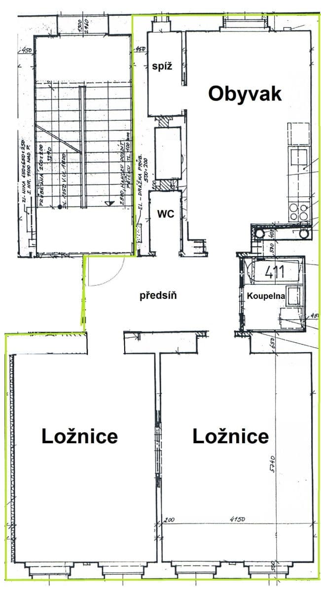 Prenájom bytu 3-izbový 90 m², Sudoměřská, Praha, Praha Prenájom bytu 3-izbový 90 m², Sudoměřská, Praha, Praha