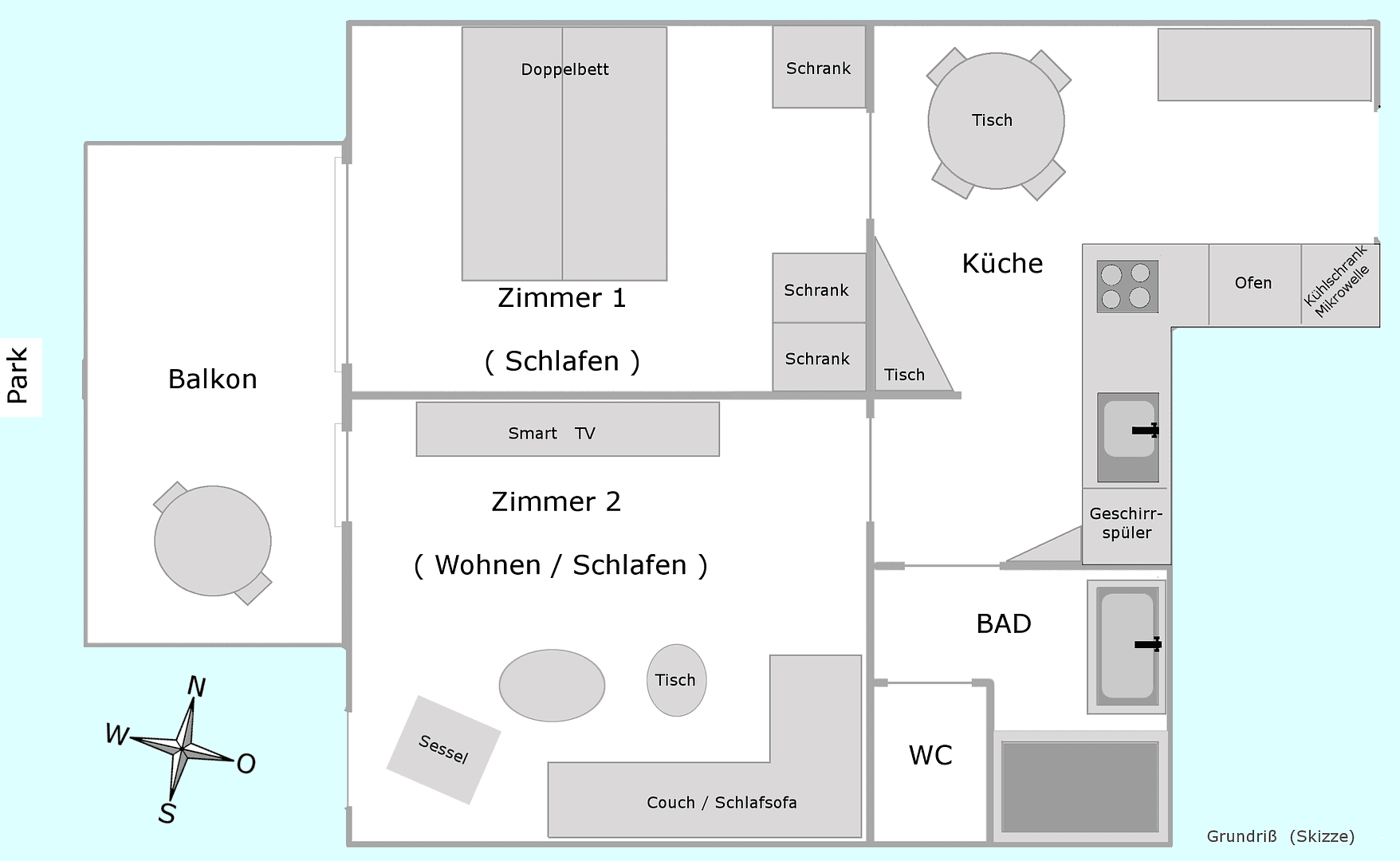 Prenájom bytu 2-izbový 51 m², Mathildenstraße 36, Tübingen, Bádensko-Wurttembersko Prenájom bytu 2-izbový 51 m², Mathildenstraße 36, Tübingen, Bádensko-Wurttembersko