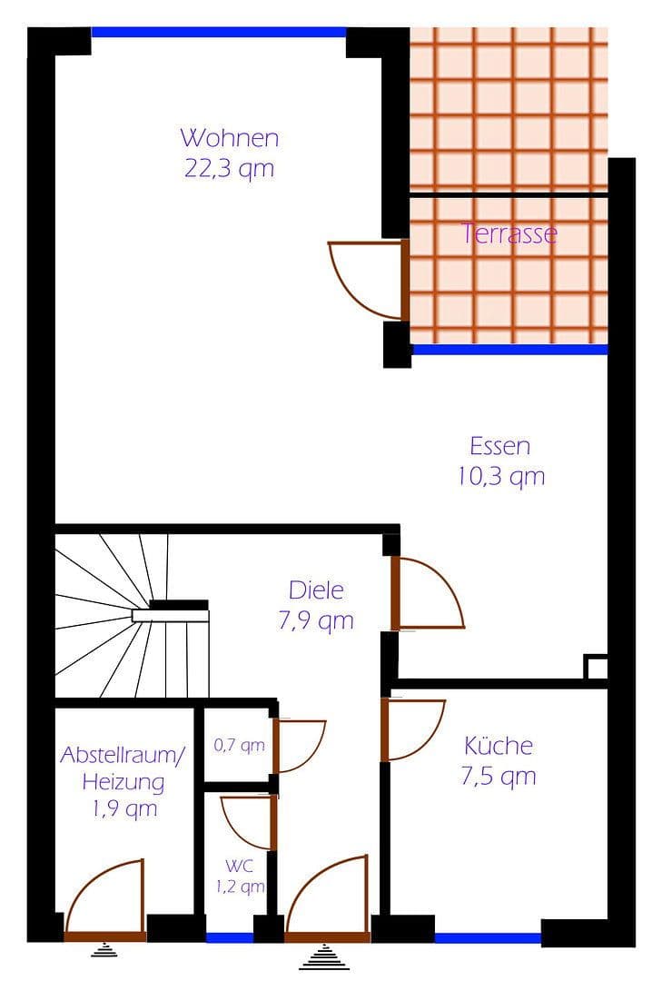 Predaj domu 98 m², pozemek 172 m², Schölischer Hochfeld 25, Stade, Dolné Sasko Predaj domu 98 m², pozemek 172 m², Schölischer Hochfeld 25, Stade, Dolné Sasko
