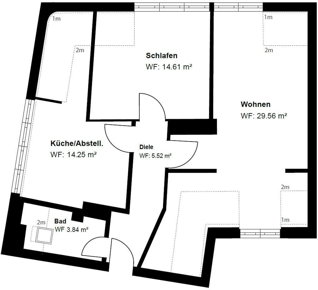 Prenájom bytu 2-izbový 67 m², Adolf-Flecken Str., Neuss, Severné Porýnie - Westfálsko Prenájom bytu 2-izbový 67 m², Adolf-Flecken Str., Neuss, Severné Porýnie - Westfálsko