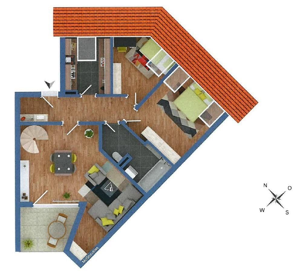 Prenájom bytu 3-izbový 77 m², Filderstadt, Bádensko-Wurttembersko Prenájom bytu 3-izbový 77 m², Filderstadt, Bádensko-Wurttembersko