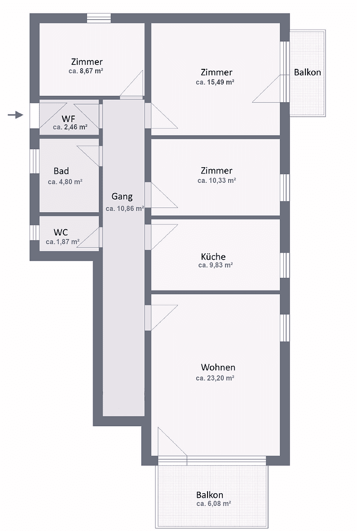 Predaj bytu 4-izbový 90 m², Elchingen, Bavorsko Predaj bytu 4-izbový 90 m², Elchingen, Bavorsko