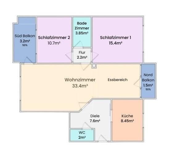 Predaj bytu 3-izbový 87 m², Landsbergerstr 33, Germering, Bavorsko Predaj bytu 3-izbový 87 m², Landsbergerstr 33, Germering, Bavorsko