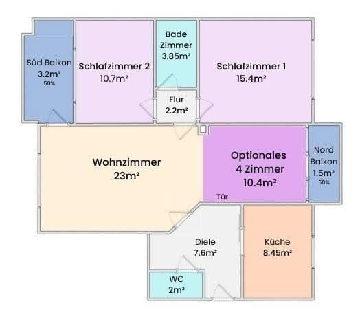 Predaj bytu 3-izbový 87 m², Landsbergerstr 33, Germering, Bavorsko Predaj bytu 3-izbový 87 m², Landsbergerstr 33, Germering, Bavorsko