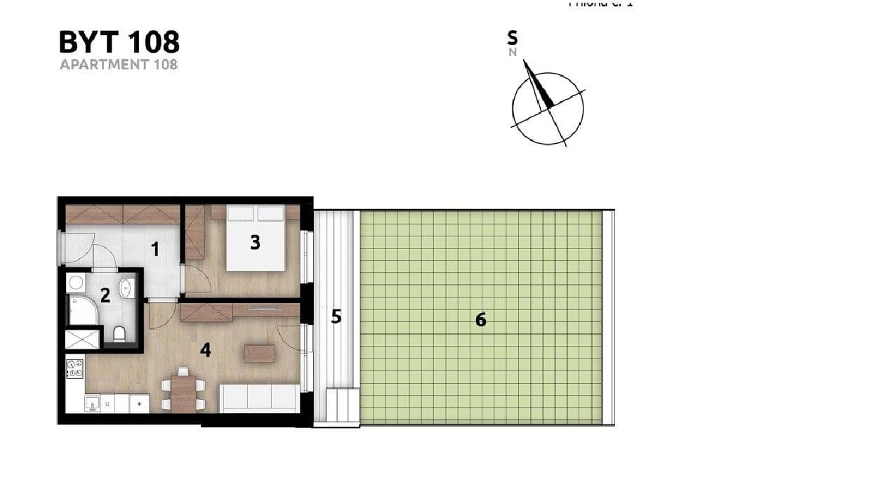 Predaj bytu 2-izbový 45 m², Strančická, Praha, Praha Predaj bytu 2-izbový 45 m², Strančická, Praha, Praha