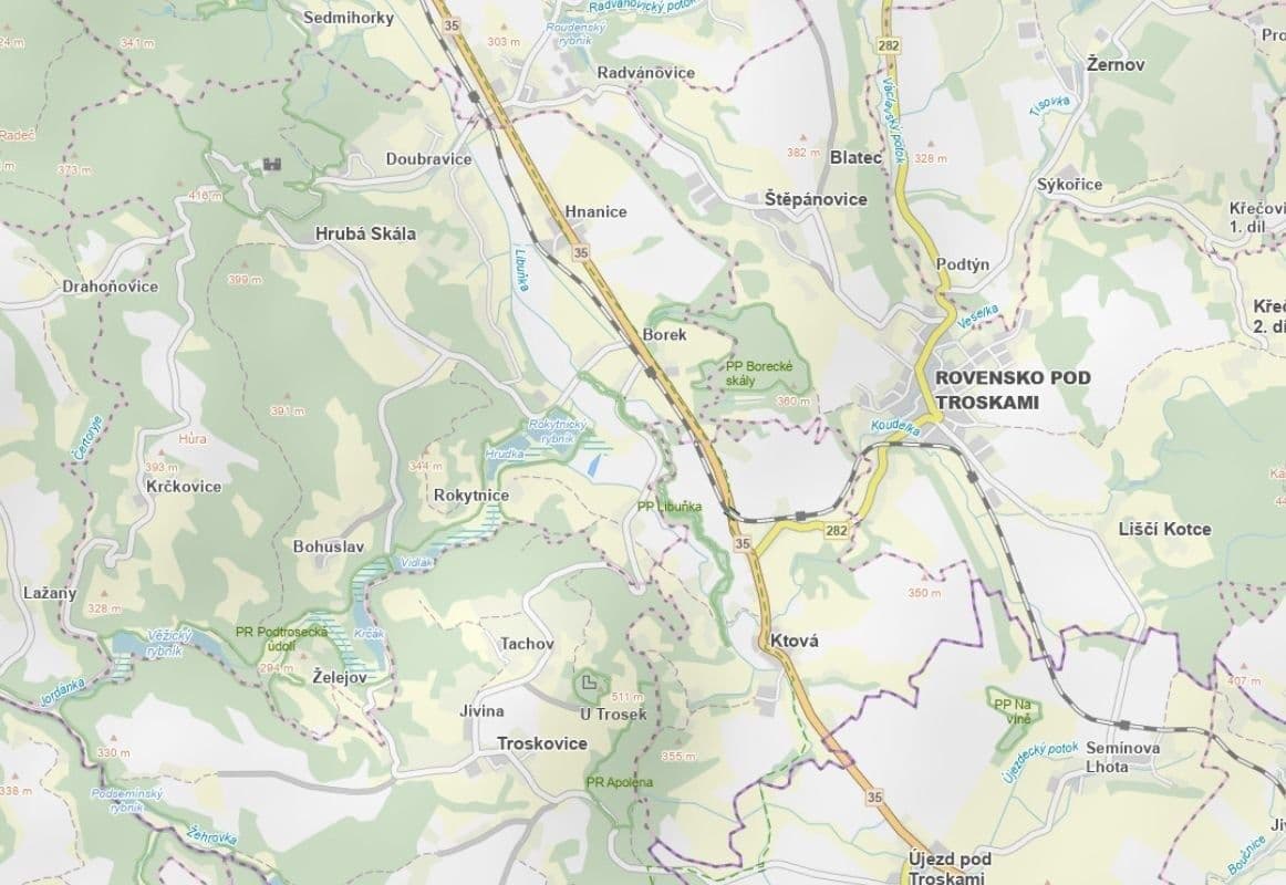 Predaj pozemku 4.562 m², Hrubá Skála, Liberecký kraj Predaj pozemku 4.562 m², Hrubá Skála, Liberecký kraj