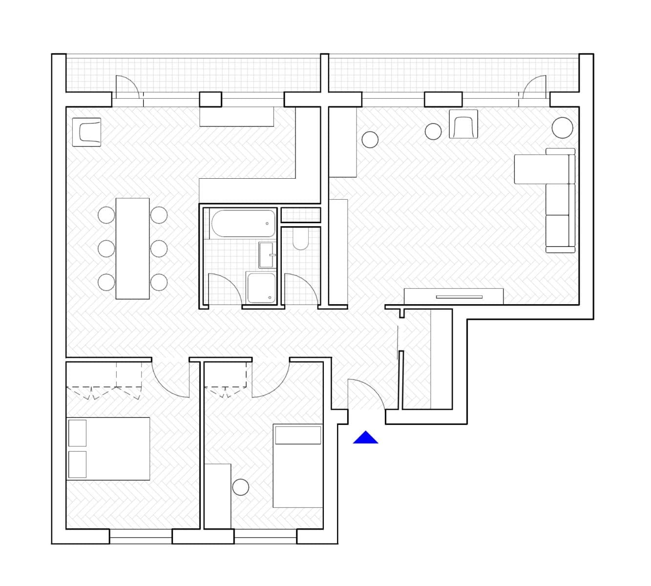 Prenájom bytu 4-izbový 90 m², Milevská, Praha, Praha Prenájom bytu 4-izbový 90 m², Milevská, Praha, Praha