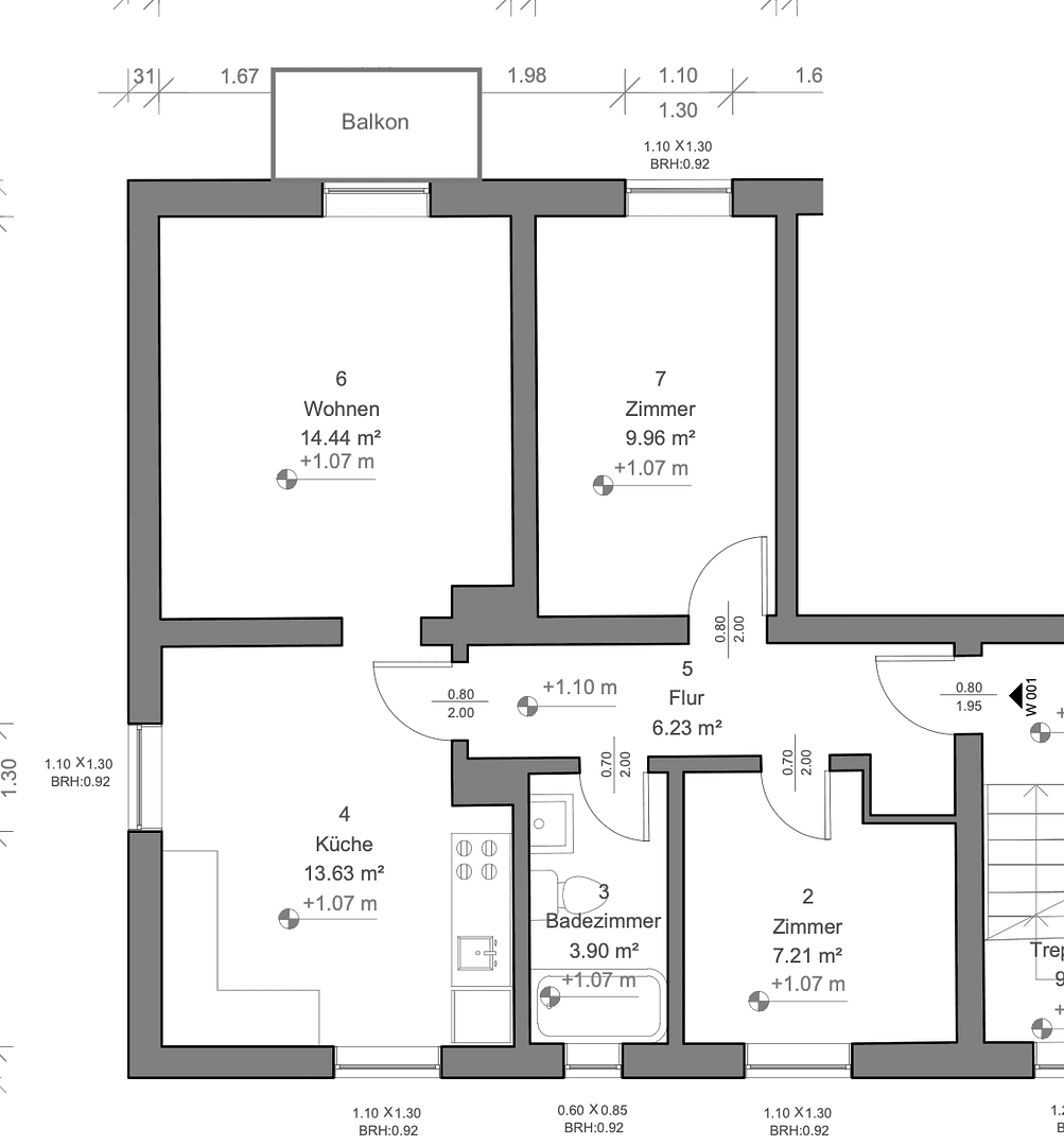 Prenájom bytu 3-izbový 58 m², Schwäbelstraße 4, Schwandorf, Bavorsko Prenájom bytu 3-izbový 58 m², Schwäbelstraße 4, Schwandorf, Bavorsko