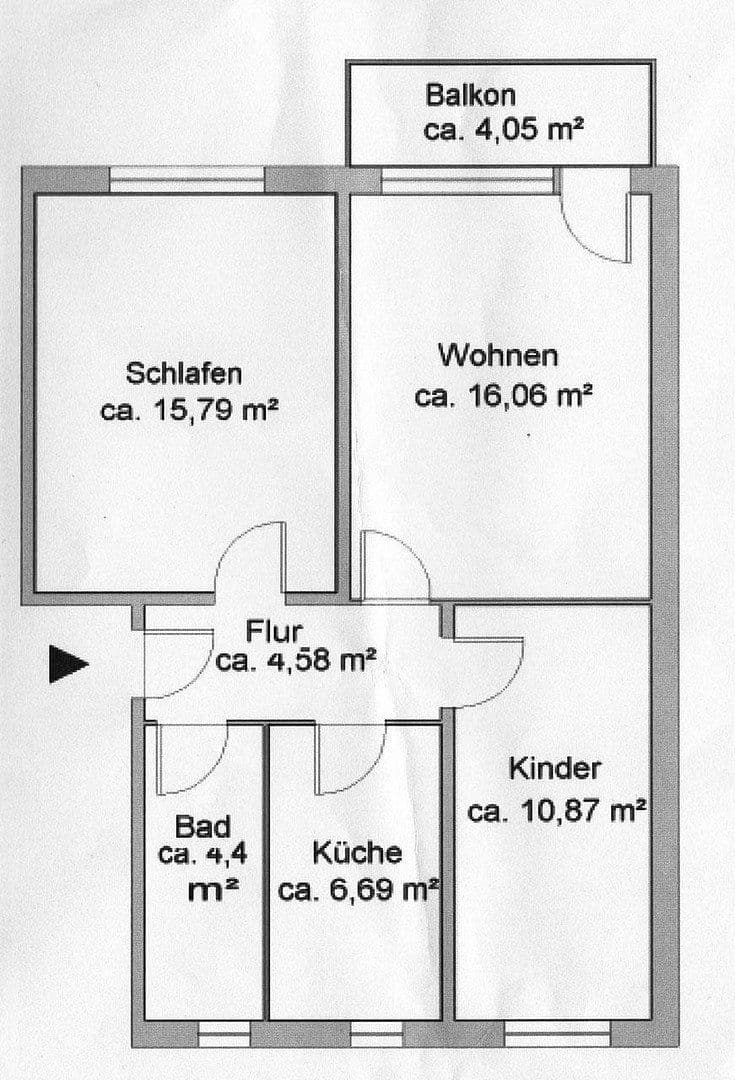 Prenájom bytu 3-izbový 60 m², Hans-Beimler-Str. 31, Greifswald, Meklenbursko-Predpomoransko Prenájom bytu 3-izbový 60 m², Hans-Beimler-Str. 31, Greifswald, Meklenbursko-Predpomoransko