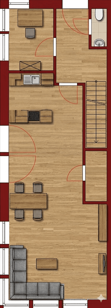 Prenájom bytu 4-izbový 132 m², Hamburg, Hamburg Prenájom bytu 4-izbový 132 m², Hamburg, Hamburg