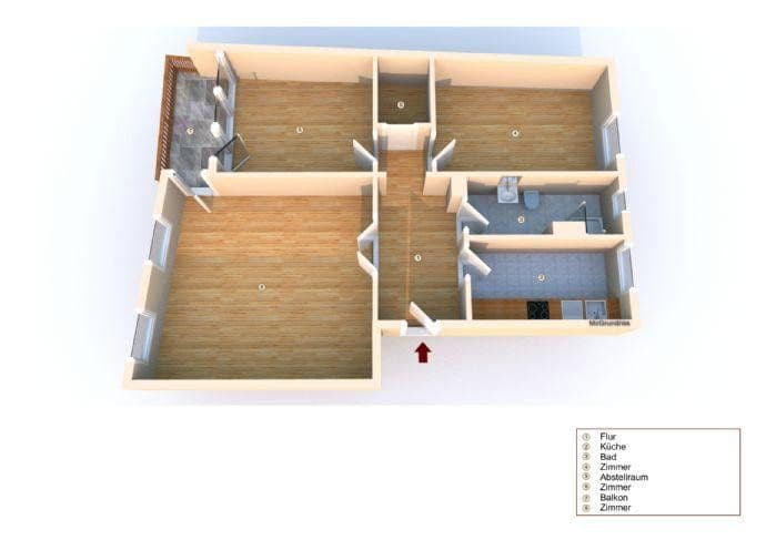 Prenájom bytu 3-izbový 77 m², Mainz, Porýnie-Falcko Prenájom bytu 3-izbový 77 m², Mainz, Porýnie-Falcko