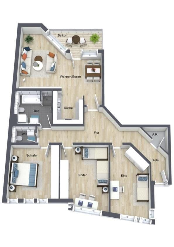 Predaj bytu 4-izbový 106 m², Wolfringstr. 14, Fürth, Bavorsko Predaj bytu 4-izbový 106 m², Wolfringstr. 14, Fürth, Bavorsko