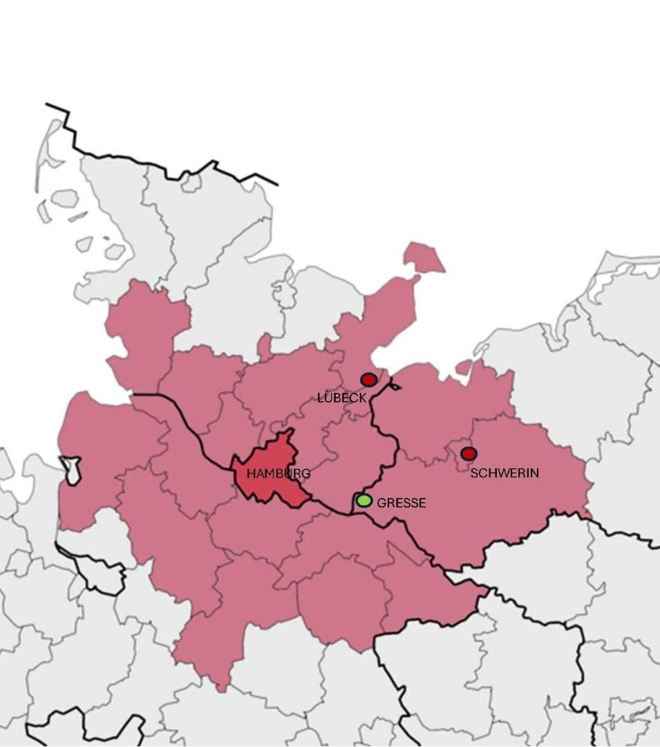 Predaj domu 255 m², pozemek 6.177 m², Gresse, Meklenbursko-Predpomoransko Predaj domu 255 m², pozemek 6.177 m², Gresse, Meklenbursko-Predpomoransko