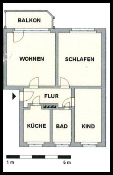 Prenájom bytu 3-izbový 60 m², Comeniusstraße 38, Chemnitz, Sasko Prenájom bytu 3-izbový 60 m², Comeniusstraße 38, Chemnitz, Sasko