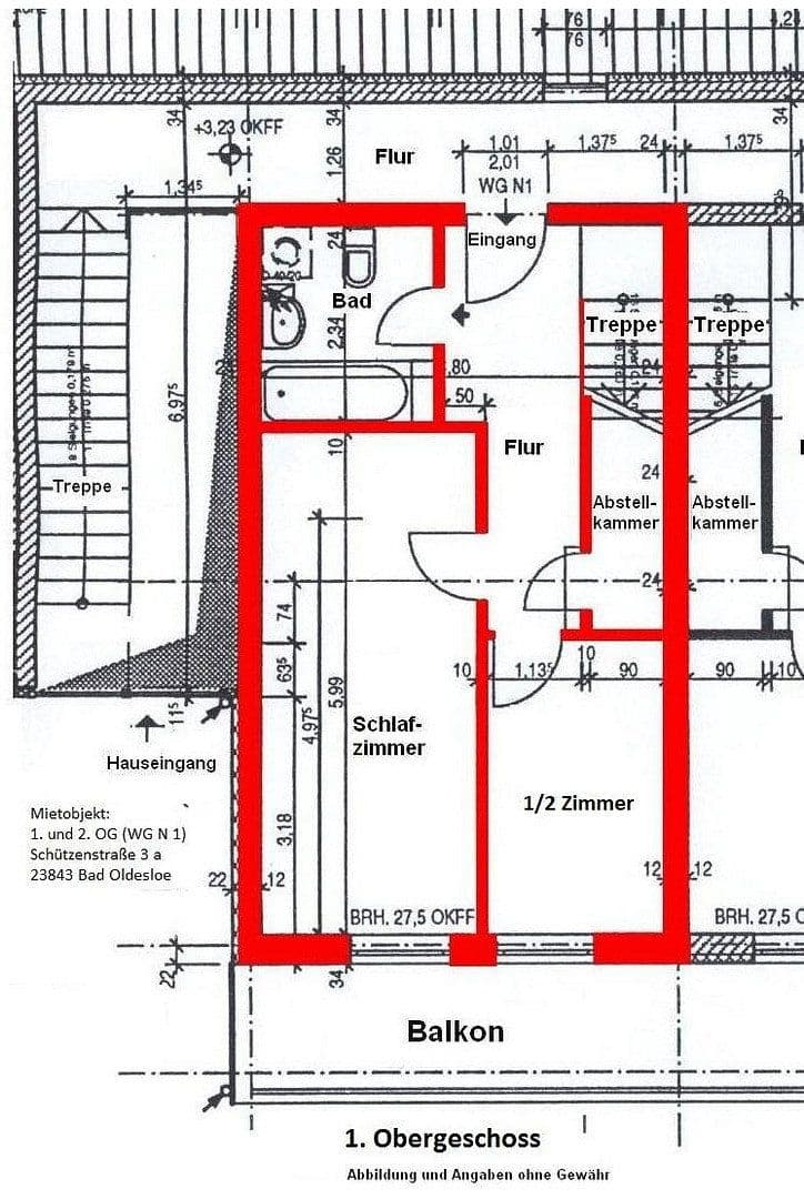 Prenájom bytu 2-izbový 86 m², Schützenstraße 3 a, Bad Oldesloe, Šlezvicko-Holštajnsko Prenájom bytu 2-izbový 86 m², Schützenstraße 3 a, Bad Oldesloe, Šlezvicko-Holštajnsko