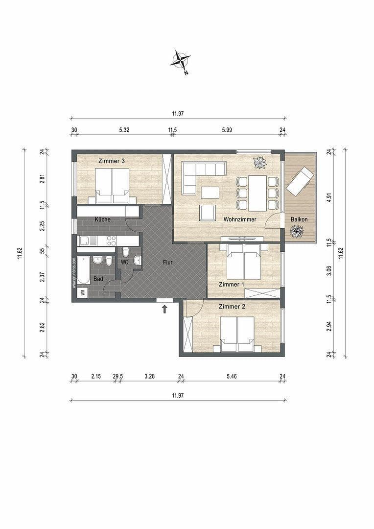 Predaj bytu 4-izbový 107 m², Am Briel 49, Konstanz, Bádensko-Wurttembersko Predaj bytu 4-izbový 107 m², Am Briel 49, Konstanz, Bádensko-Wurttembersko