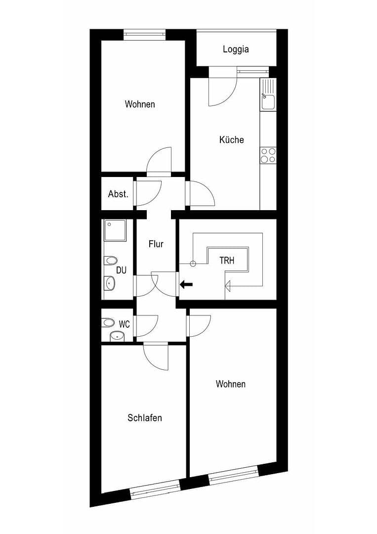 Prenájom bytu 3-izbový 88 m², Zeithstraße 3, Siegburg, Severné Porýnie - Westfálsko Prenájom bytu 3-izbový 88 m², Zeithstraße 3, Siegburg, Severné Porýnie - Westfálsko
