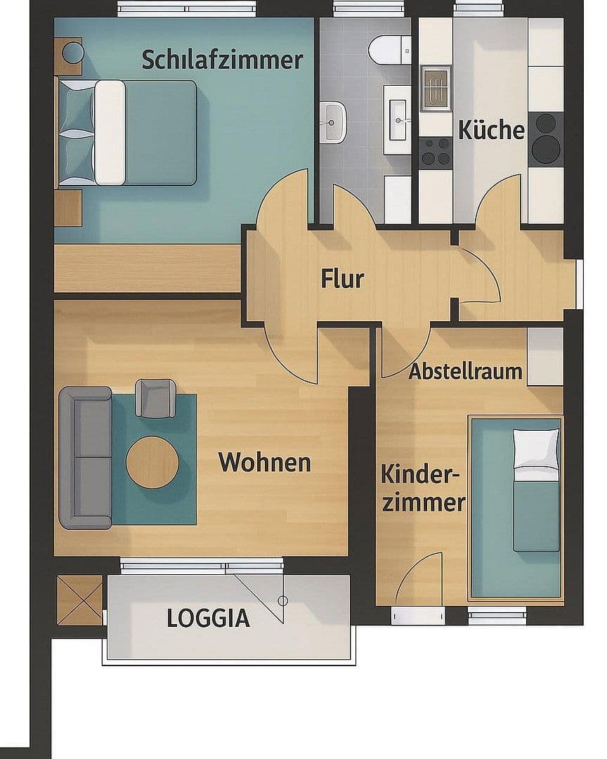 Prenájom bytu 3-izbový 76 m², Rendsburg, Šlezvicko-Holštajnsko Prenájom bytu 3-izbový 76 m², Rendsburg, Šlezvicko-Holštajnsko