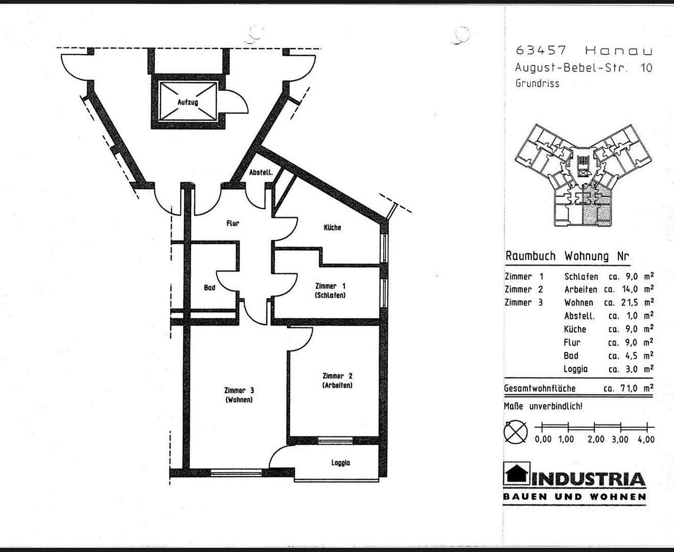 Predaj bytu 3-izbový 72 m², August-Bebel-Straße 10, Hanau, Hesensko Predaj bytu 3-izbový 72 m², August-Bebel-Straße 10, Hanau, Hesensko