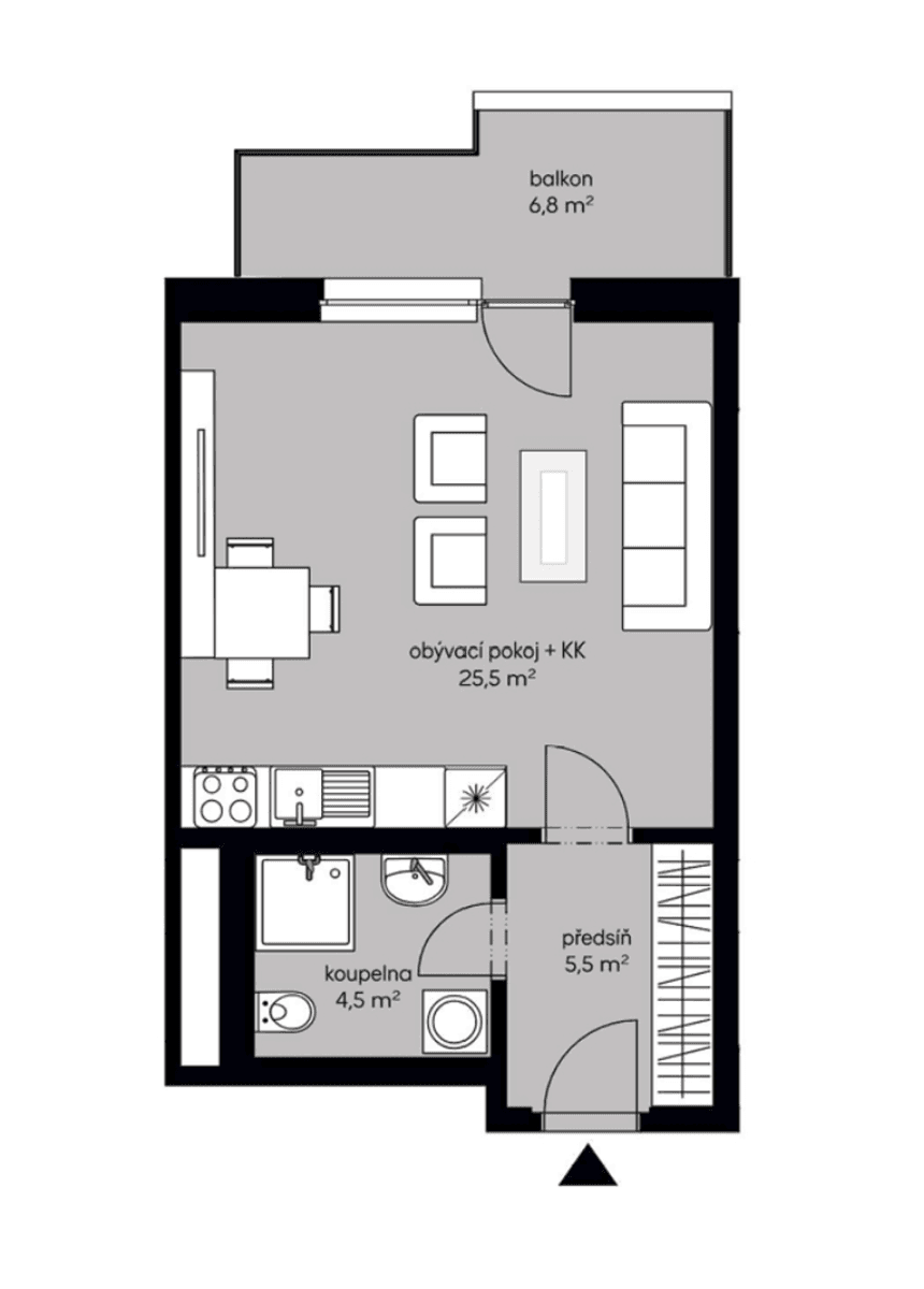 Prenájom bytu 1-izbový 36 m², Fafkových, Praha, Praha Prenájom bytu 1-izbový 36 m², Fafkových, Praha, Praha