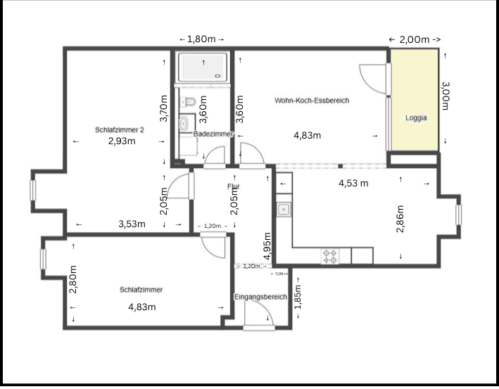 Prenájom bytu 3-izbový 80 m², Silberbrink 46, Münster, Severné Porýnie - Westfálsko Prenájom bytu 3-izbový 80 m², Silberbrink 46, Münster, Severné Porýnie - Westfálsko